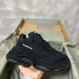Balenciaga Unisex Triple S Sneaker in Black 524039W2BN11000