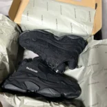Balenciaga Unisex Triple S Sneaker in Black 524039W2BN11000