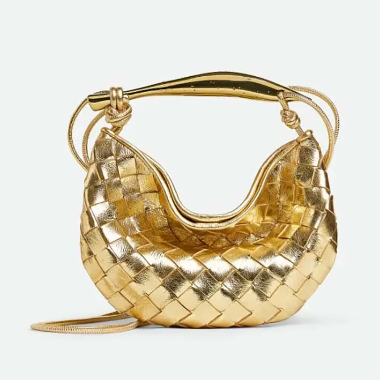 Bottega Veneta Women Baby Sardine-Gold 804904V4P138922