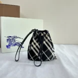 Burberry Women Check Drawstring Pouch​ 80939161
