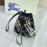 Burberry Women Check Drawstring Pouch​ 80939161