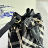 Burberry Women Check Drawstring Pouch​ 80939161