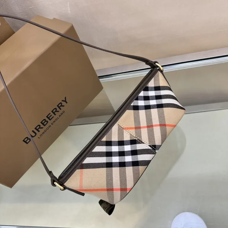 Burberry Women Check Mini Bag-Sandy 80952961