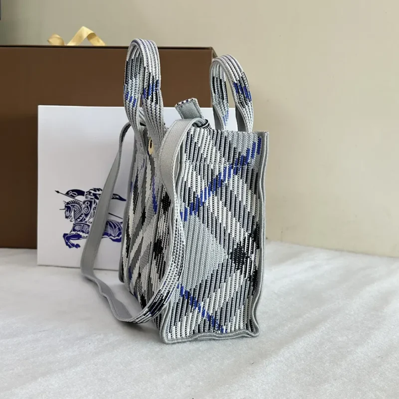 Burberry Women Small Check Knitted Tote 81040341