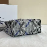Burberry Women Small Check Knitted Tote 81040341