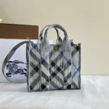 Burberry Women Small Check Knitted Tote 81040341
