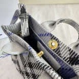 Burberry Women Small Check Knitted Tote 81040341