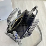 Burberry Women Small Check Knitted Tote 81040341