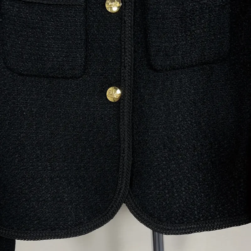 Celine Women Chasseur Jacket in Bboucle Tweed 2V00C764L