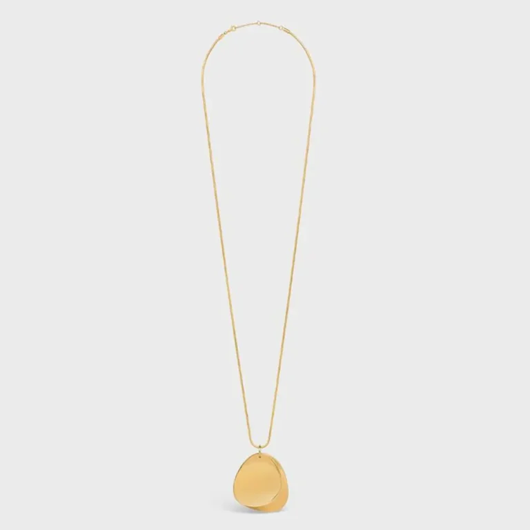 Celine Women Petale Necklace in Brass with Gold Finish