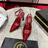 Christian Louboutin Women Condora Strap 100 mm Strappy Pumps Vog Patent Leather