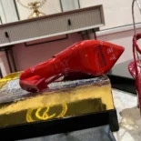 Christian Louboutin Women Condora Strap 100 mm Strappy Pumps Vog Patent Leather