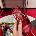 Christian Louboutin Women Condora Strap 100 mm Strappy Pumps Vog Patent Leather