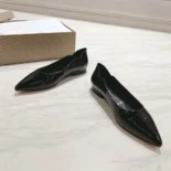 Christian Louboutin Women Hot Chickita Ballerinas Patent Calf Leather-Black