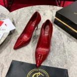 Christian Louboutin Women So Kate 120 mm Pumps Vog Patent Leather-Red