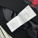 Dior Men Cannage Bomber Jacket with Vest Red, Gray and Black Check'n'Dior Virgin Wool