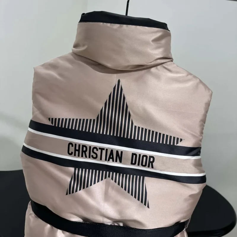 Dior Women DiorAlps Belted Puffer Vest Pink Quilted Technical Taffeta