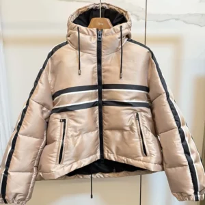 Dior Women DiorAlps Hooded Cropped Puffer Jacket Pink Quilted Technical Fabric