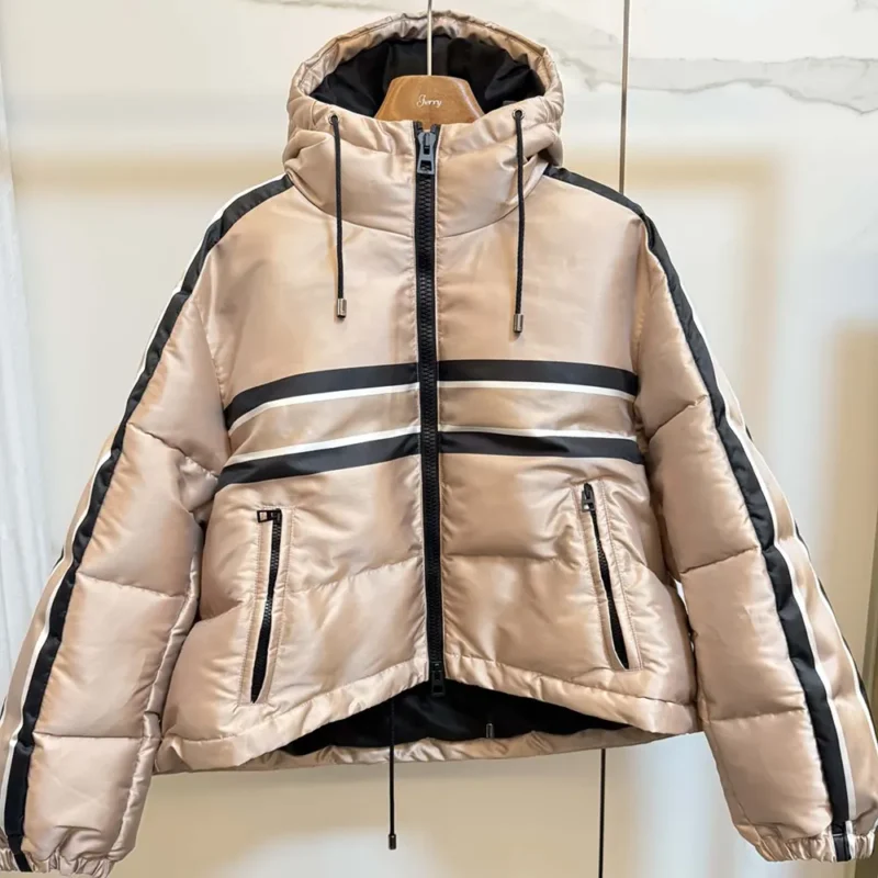 Dior Women DiorAlps Hooded Cropped Puffer Jacket Pink Quilted Technical Fabric