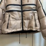 Dior Women DiorAlps Hooded Cropped Puffer Jacket Pink Quilted Technical Fabric