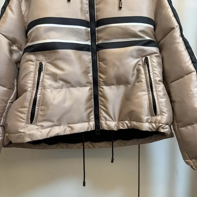 Dior Women DiorAlps Hooded Cropped Puffer Jacket Pink Quilted Technical Fabric