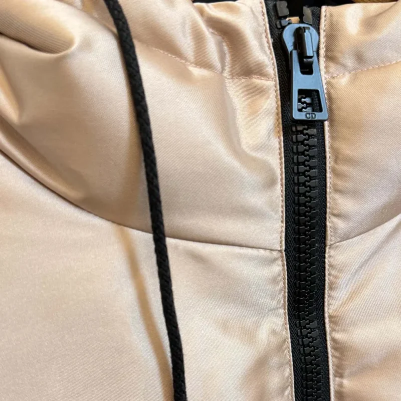 Dior Women DiorAlps Hooded Cropped Puffer Jacket Pink Quilted Technical Fabric