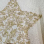 Dior Women Embroidered Sweater Ecru Cashmere Knit-514S57G0027