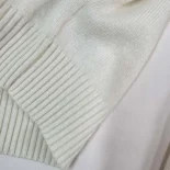 Dior Women Embroidered Sweater Ecru Cashmere Knit-514S57G0027