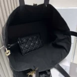 Dior Women Large Dior Toujours Bag Black Macrocannage Calfskin