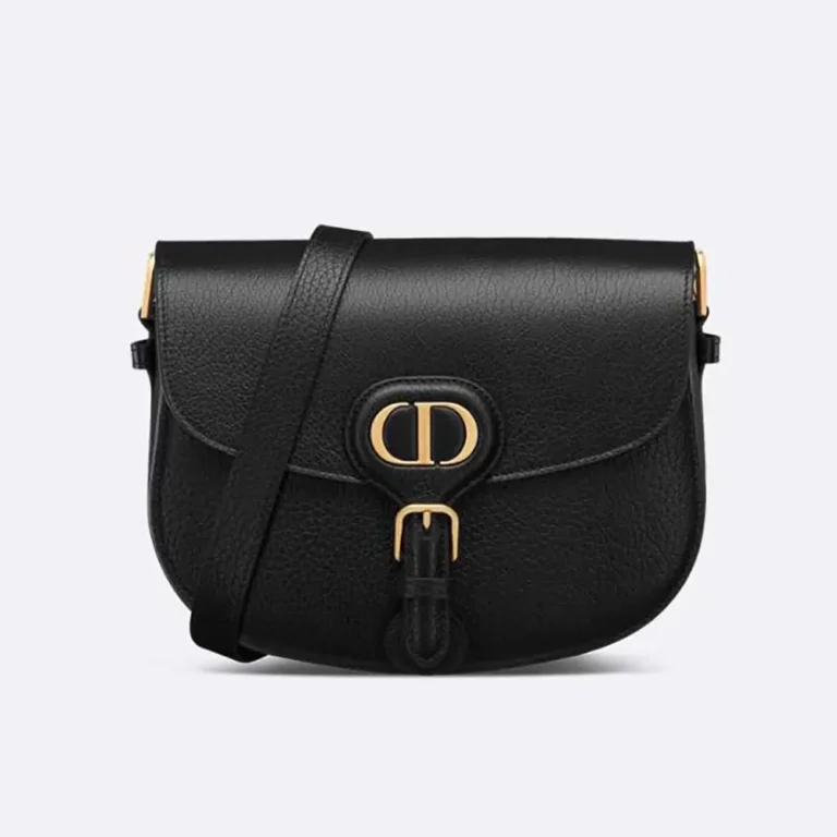Dior Women Medium Dior Bobby Bag Black Grained Calfskin M9337USKU