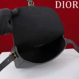 Dior Women Medium Dior Bobby Bag Black Grained Calfskin M9337USKU