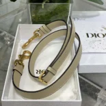 Dior Women Saddle Bag with Strap Sand-Colored Grained Calfskin M0455CBAA