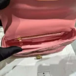 Dior Women Small Dior Caro Bag Pink Supple Cannage Calfskin