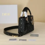 Dior Women Small Lady Dior My ABCDior Bag Black Cannage Lambskin