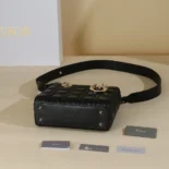 Dior Women Small Lady Dior My ABCDior Bag Black Cannage Lambskin