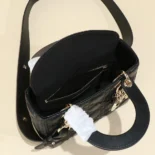 Dior Women Small Lady Dior My ABCDior Bag Black Cannage Lambskin