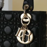 Dior Women Small Lady Dior My ABCDior Bag Black Cannage Lambskin