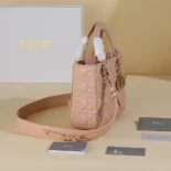 Dior Women Small Lady Dior My ABCDior Bag Blush Cannage Lambskin