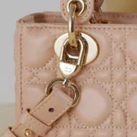 Dior Women Small Lady Dior My ABCDior Bag Blush Cannage Lambskin