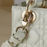 Dior Women Small Lady Dior My ABCDior Bag Latte Cannage Lambskin