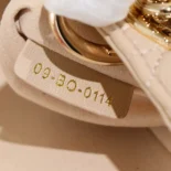Dior Women Small Lady Dior My ABCDior Bag Sand-Colored Cannage Lambskin