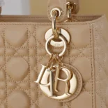 Dior Women Small Lady Dior My ABCDior Bag Sand-Colored Cannage Lambskin