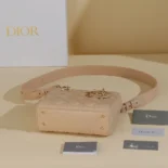 Dior Women Small Lady Dior My ABCDior Bag Sand-Colored Cannage Lambskin