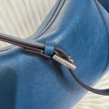 Fendi Unisex Simply Fendi Medium Blue Leather Bag