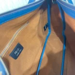 Fendi Unisex Simply Fendi Medium Blue Leather Bag