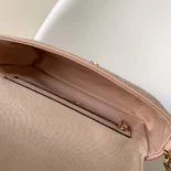 Fendi Women Baguette Light Pink Denim Bag with FF Embroidery