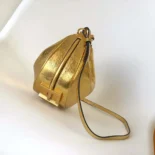 Fendi Women Fendigraphy Mini Gold Leather Mini-bag