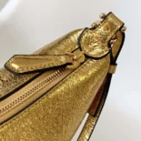 Fendi Women Fendigraphy Mini Gold Leather Mini-bagFendi Women Fendigraphy Mini Gold Leather Mini-bag