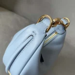 Fendi Women Nano Fendigraphy Blue Leather Charm