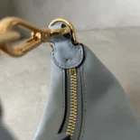 Fendi Women Nano Fendigraphy Blue Leather Charm